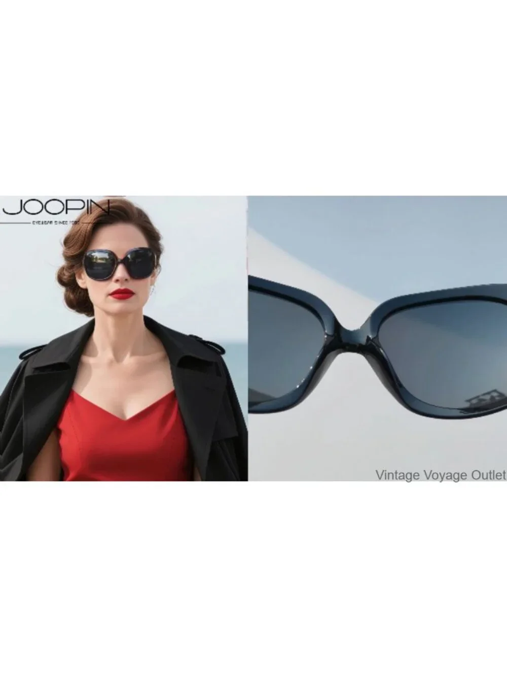 Oversized Polarized Butterfly Sunglasses Women UV400 Protection Driving Shades